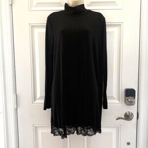 Black Lace Bottom Dress by Leadingstar